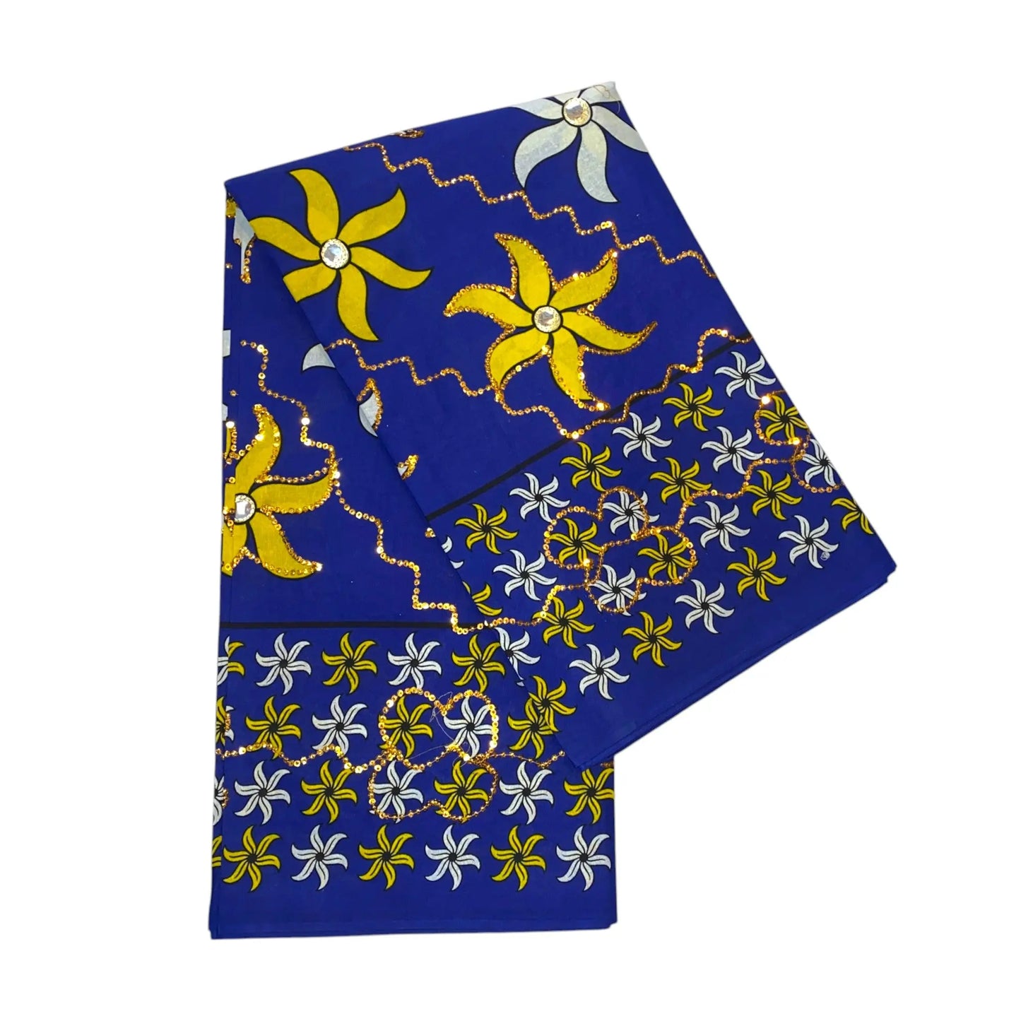 Salouva motif fleur (Bleu/Jaune) Ma boutique
